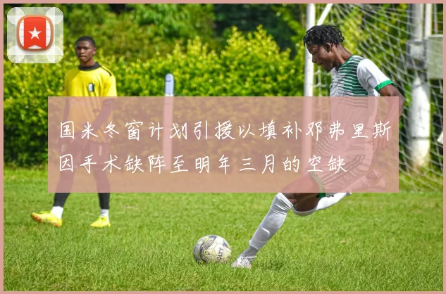 国米冬窗计划引援以填补邓弗里斯因手术缺阵至明年三月的空缺